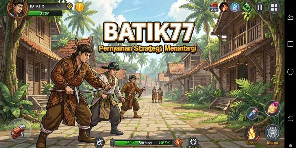 Tampilan gameplay menarik dalam BATIK77 yang menunjukkan strategi pertempuran.