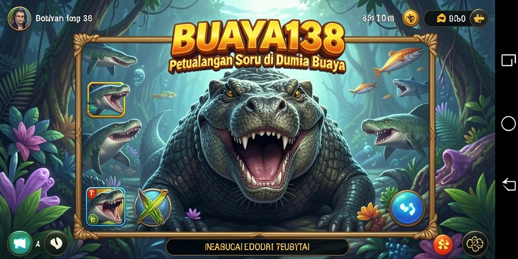 Tampilan gameplay menarik dari BUAYA138 dengan fitur Slot yang seru.