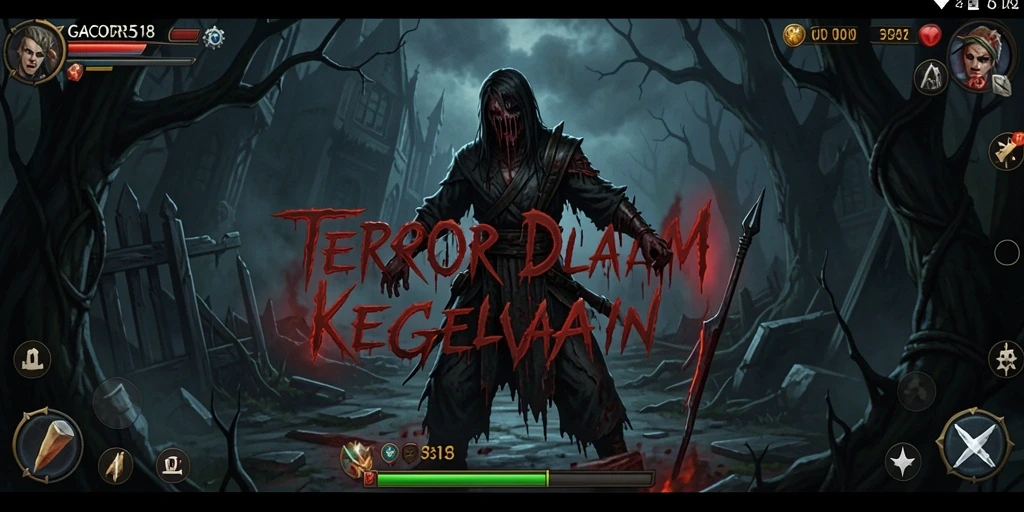 Tampilan gameplay GACOR518 yang menegangkan dan menyeramkan.