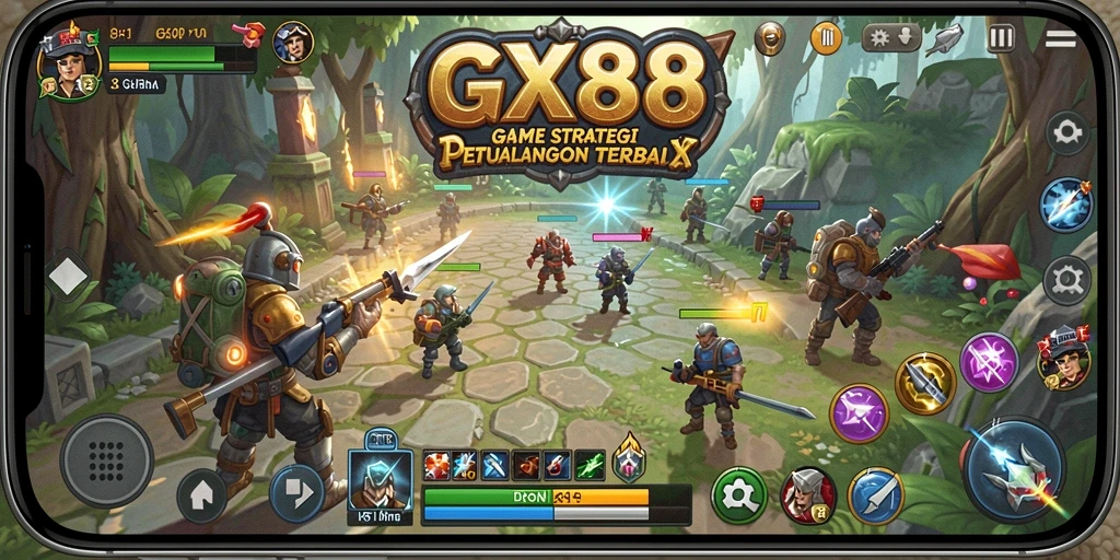 Tampilan gameplay GX88 yang memikat dan strategis.
