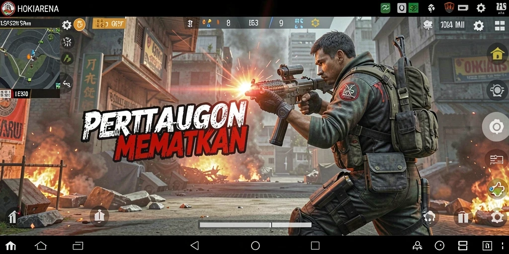 Tampilan gameplay HOKIARENA yang mendebarkan dan mendetail.