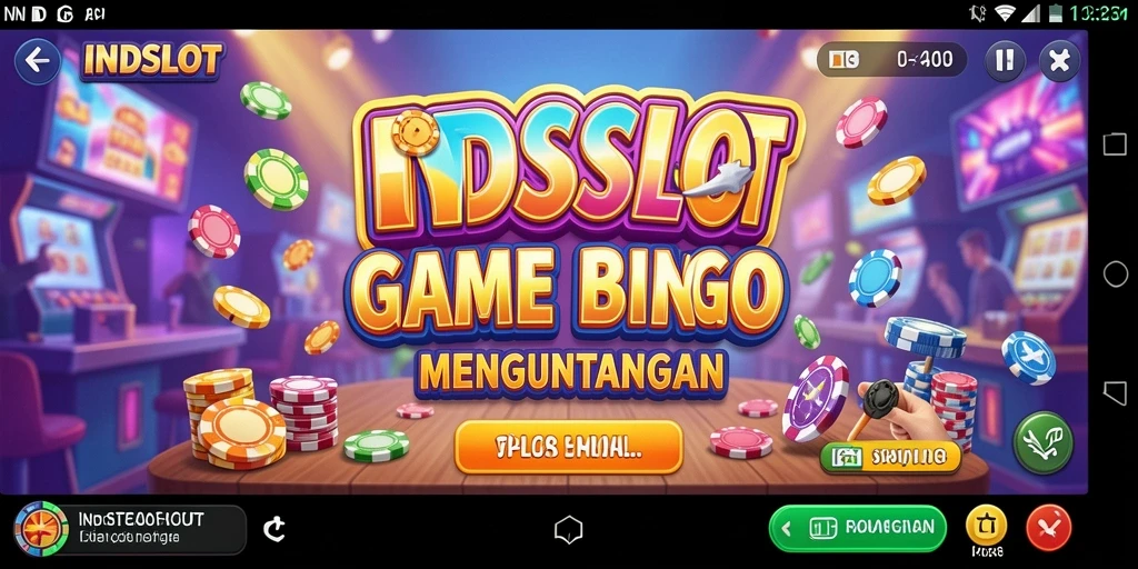 Gambaran gameplay Bingo yang seru di INDSLOT.