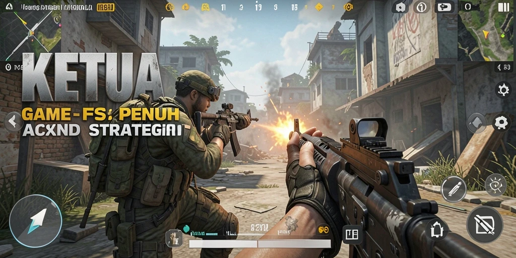 Tampilan gameplay KETUA yang menegangkan dan penuh aksi.