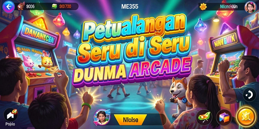 Screenshot gameplay ME355 yang menunjukkan aksi seru dalam permainan Arcade.