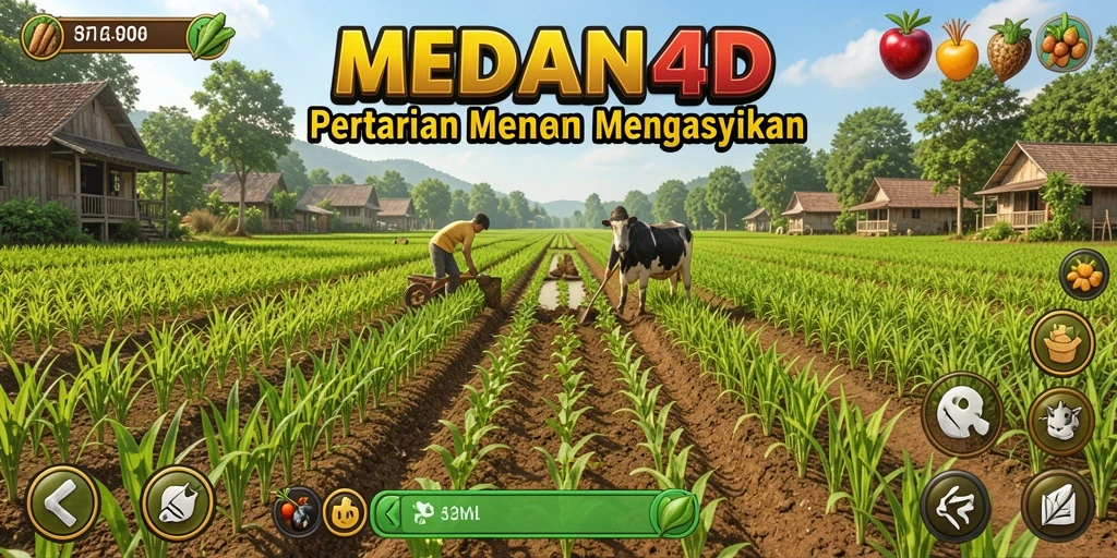 Screenshot yang menampilkan pengelolaan ladang dalam MEDAN4D.