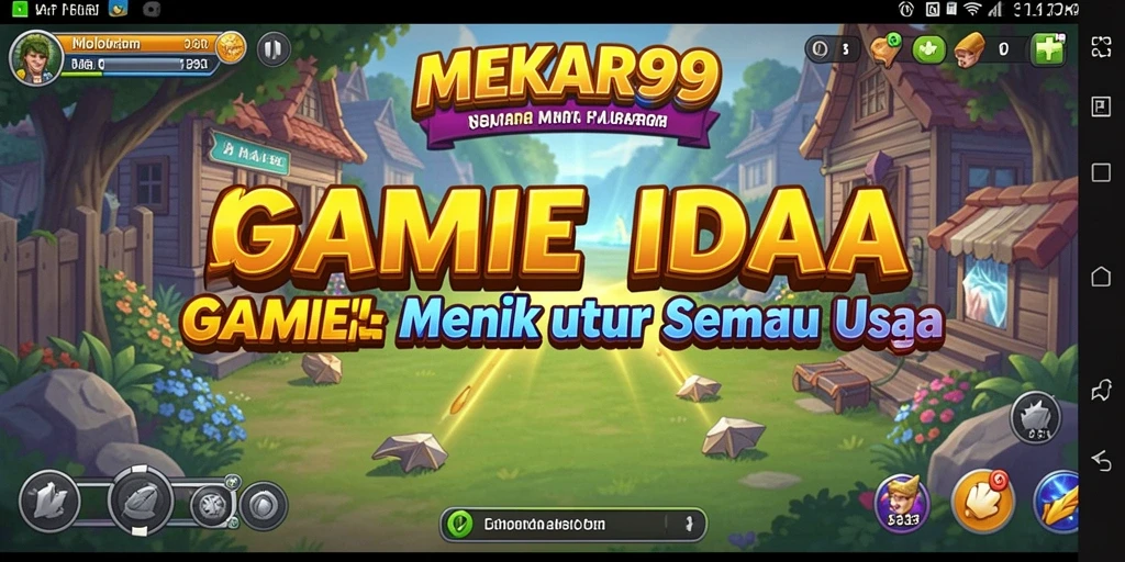 Screenshot utama MEKAR99 menampilkan gameplay Idle yang menarik.
