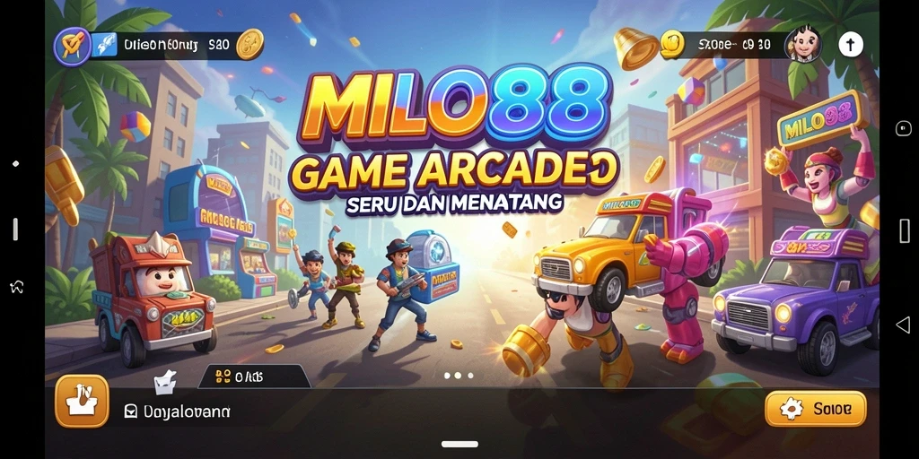 Tampilan seru gameplay <strong>MILO88</strong> dengan berbagai tantangan Arcade.