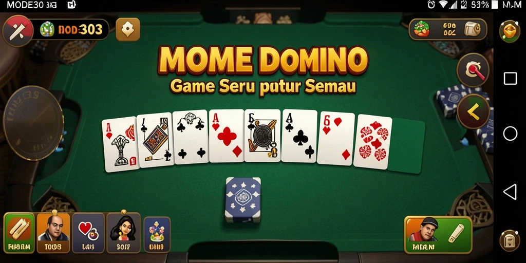 Tampilan gameplay Domino yang menarik pada MODE303.