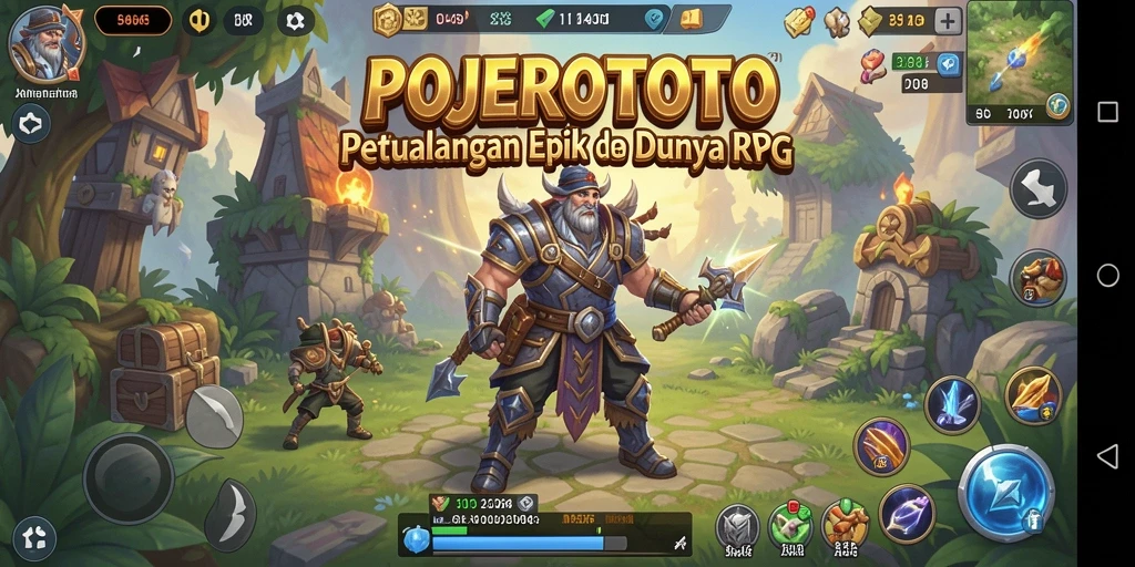 Tampilan gameplay RPG yang mengesankan di POJEROTOTO.
