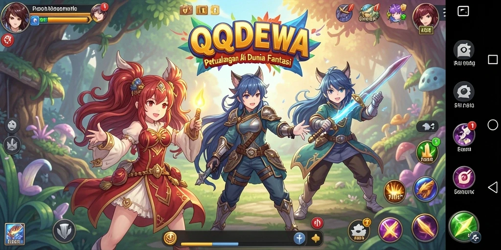 Tampilan menakjubkan dari gameplay seru QQDEWA.