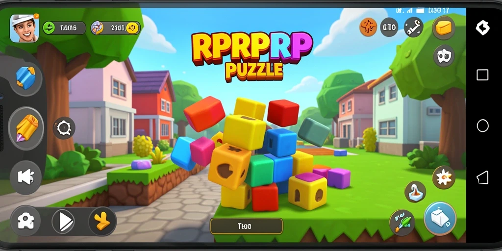 Tangkapan layar gameplay RPRPRP menampilkan tantangan puzzle yang menarik.
