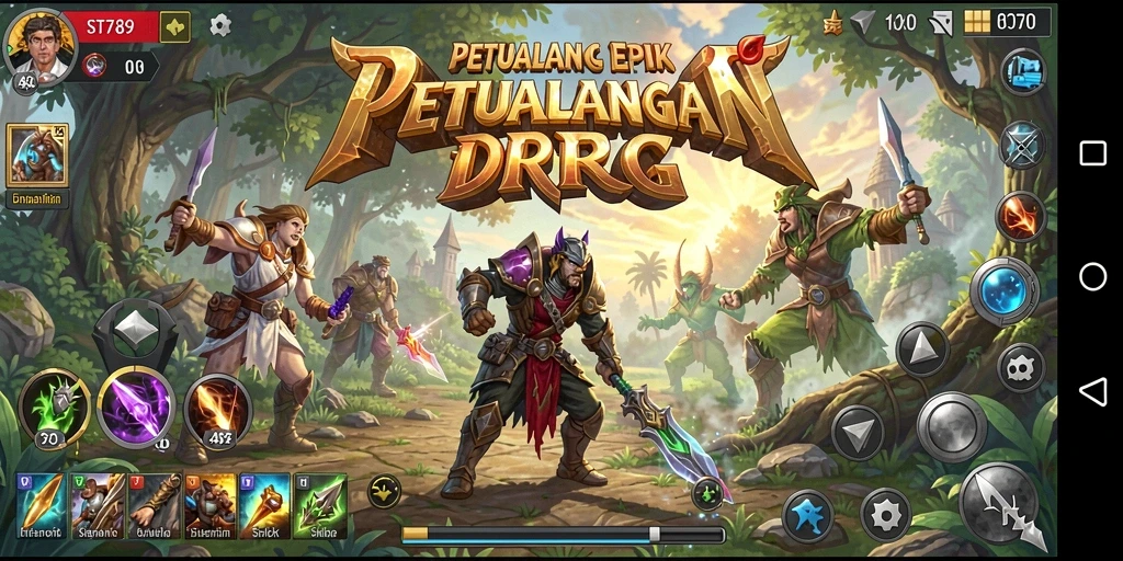 Tampilan gameplay ST789 dengan aksi RPG yang menegangkan.