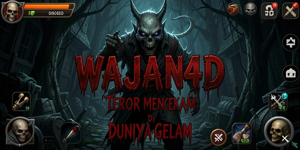 Screenshot gameplay menampilkan momen mencekam dalam WAJAN4D.